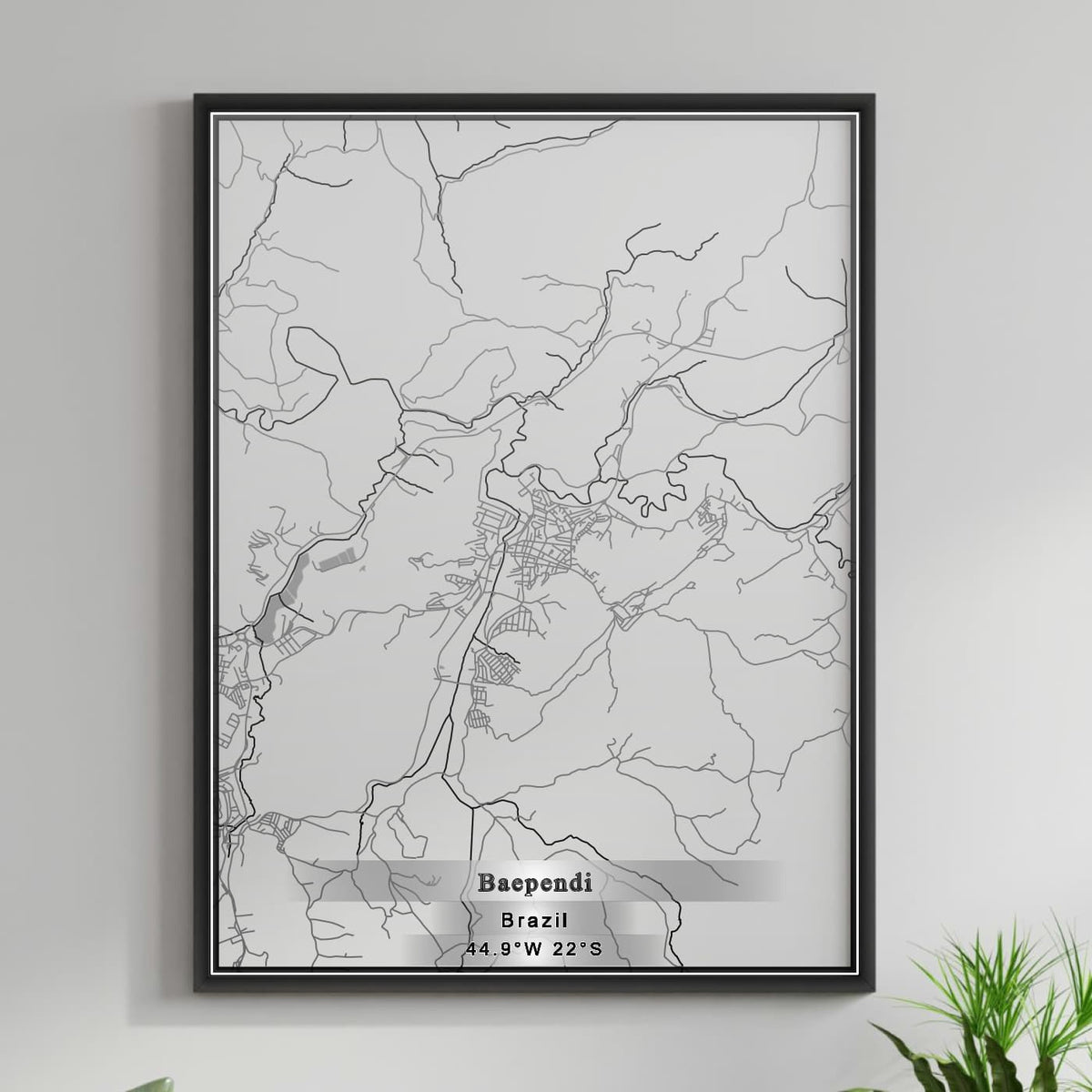 ROAD MAP OF BAEPENDI, BRAZIL BY MAPBAKES