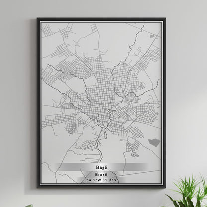 ROAD MAP OF BAGE, BRAZIL BY MAPBAKES