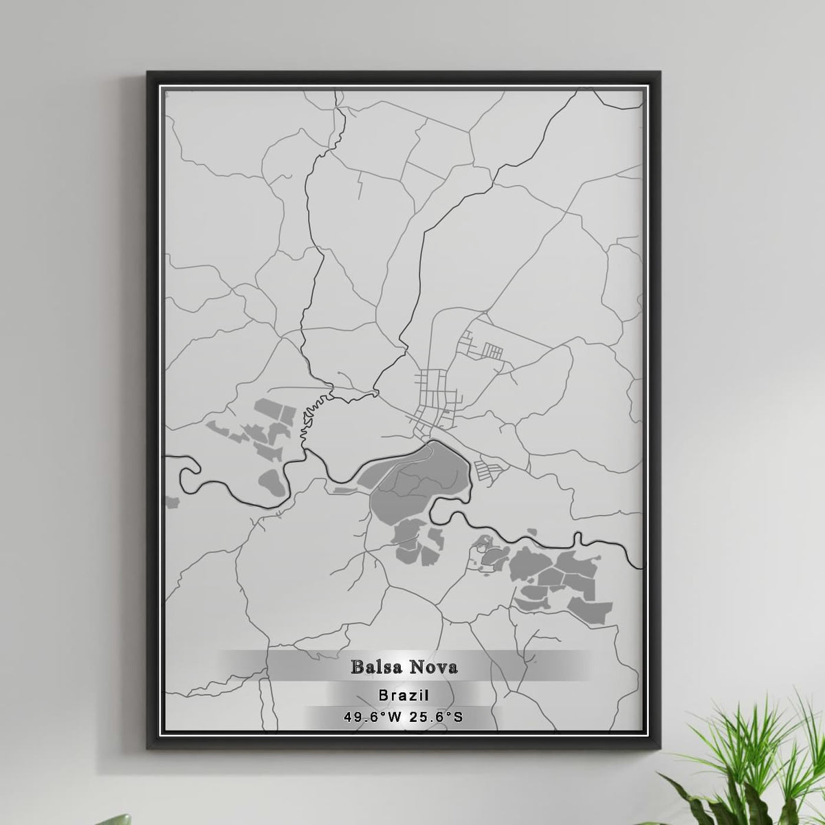 ROAD MAP OF BALSA NOVA, BRAZIL BY MAPBAKES