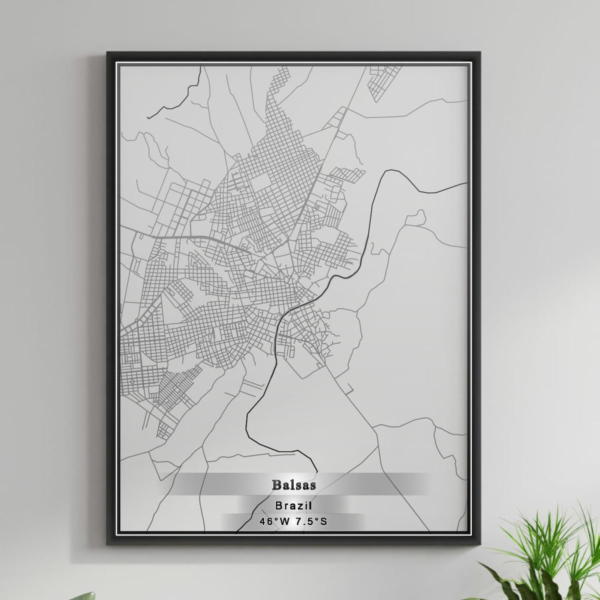 ROAD MAP OF BALSAS, BRAZIL BY MAPBAKES