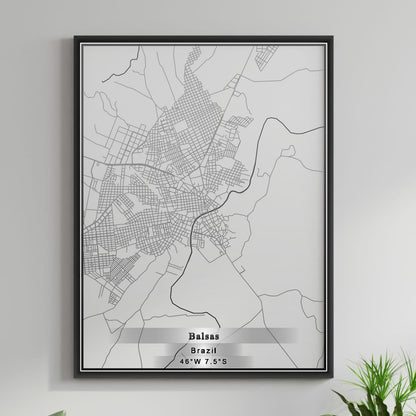 ROAD MAP OF BALSAS, BRAZIL BY MAPBAKES