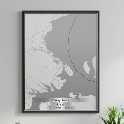 ROAD MAP OF BARACLANDIA, BRAZIL BY MAPBAKES
