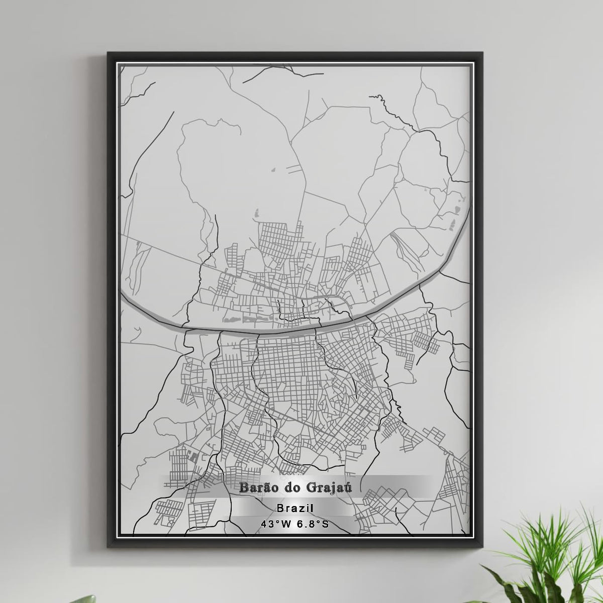 ROAD MAP OF BARAO DO GRAJAU, BRAZIL BY MAPBAKES