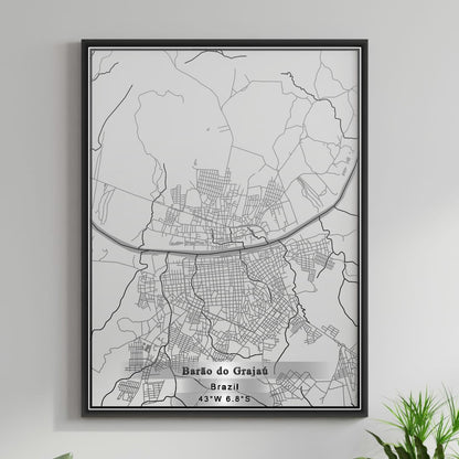 ROAD MAP OF BARAO DO GRAJAU, BRAZIL BY MAPBAKES