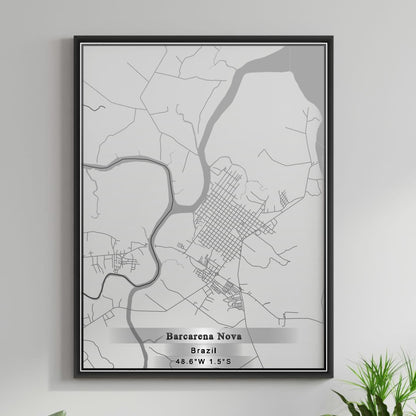 ROAD MAP OF BARCARENA NOVA, BRAZIL BY MAPBAKES