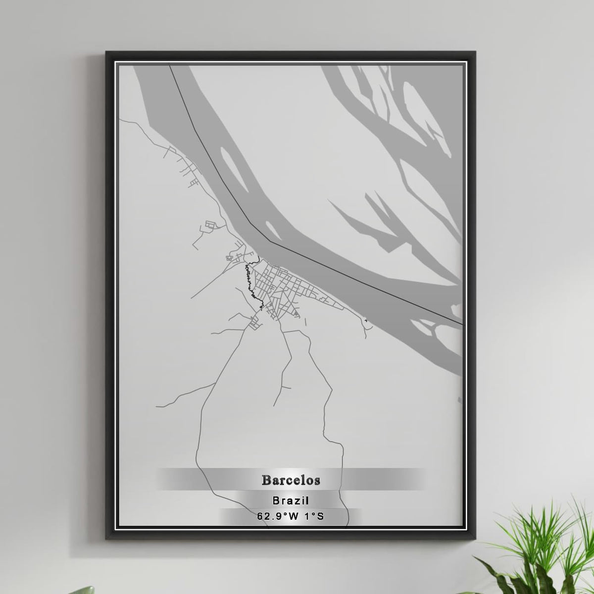 ROAD MAP OF BARCELOS, BRAZIL BY MAPBAKES