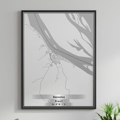 ROAD MAP OF BARCELOS, BRAZIL BY MAPBAKES
