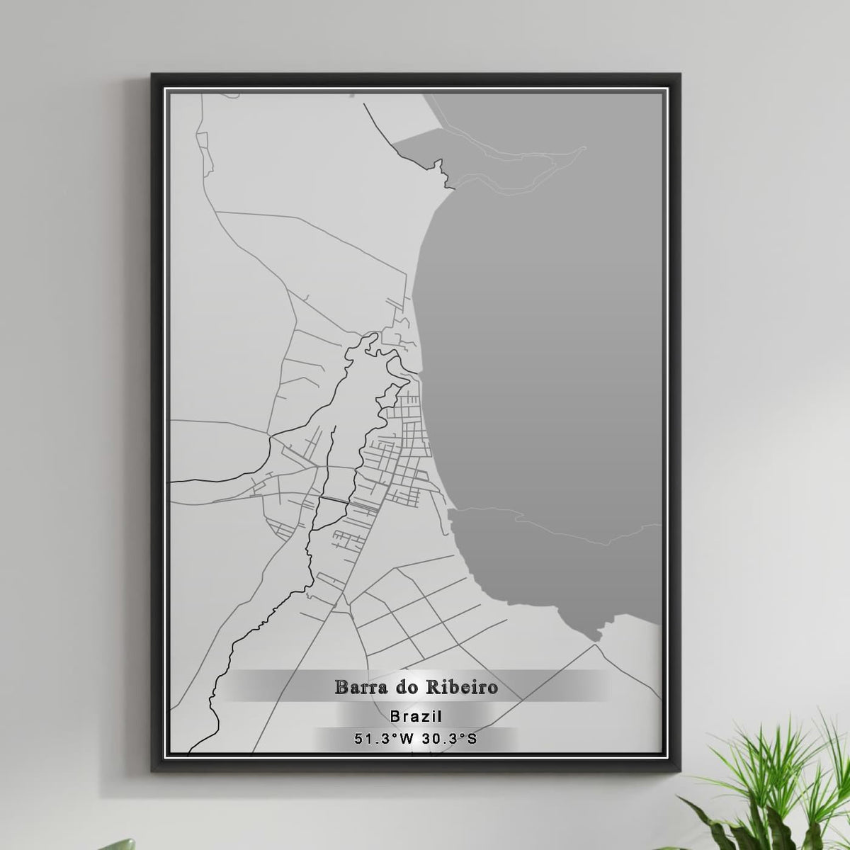 ROAD MAP OF BARRA DO RIBEIRO, BRAZIL BY MAPBAKES