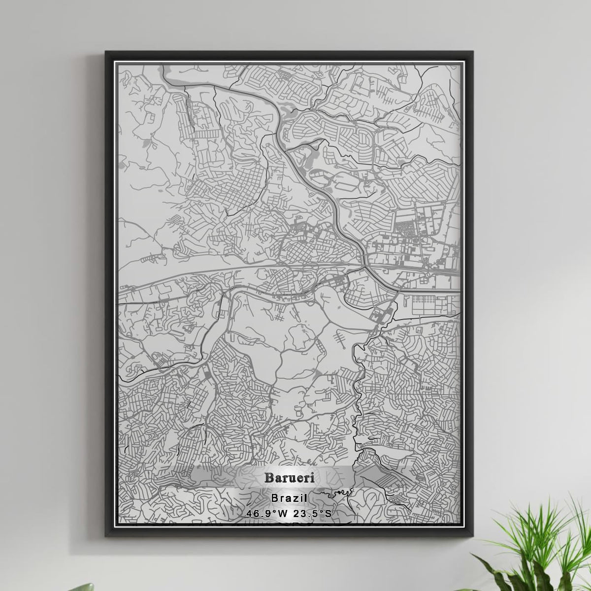ROAD MAP OF BARUERI, BRAZIL BY MAPBAKES
