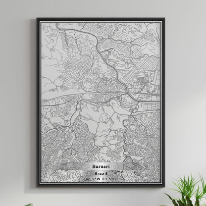 ROAD MAP OF BARUERI, BRAZIL BY MAPBAKES