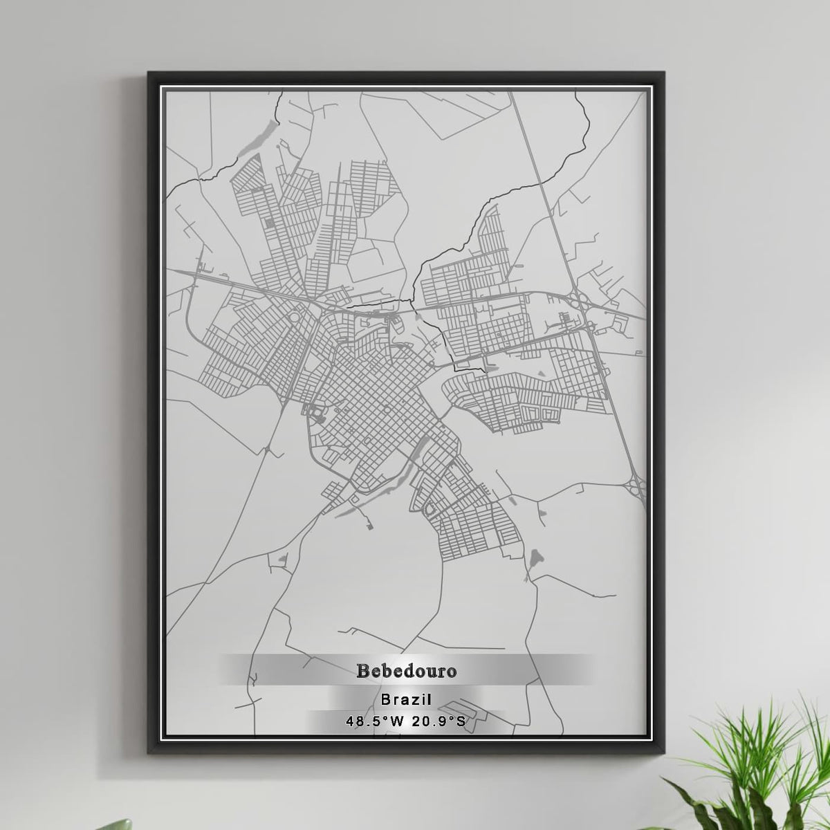 ROAD MAP OF BEBEDOURO, BRAZIL BY MAPBAKES