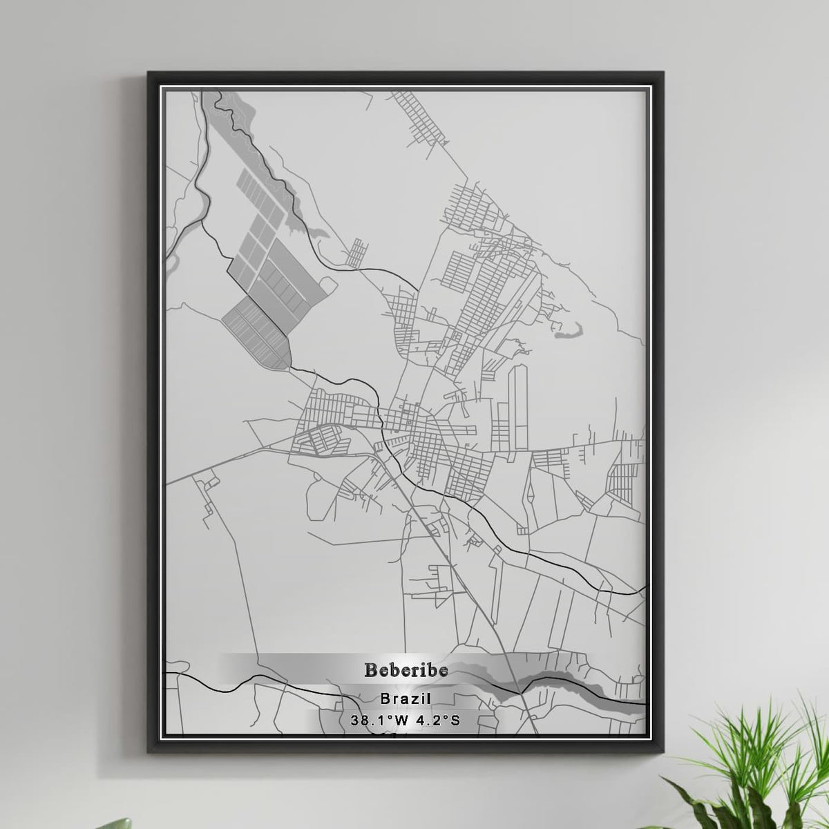 ROAD MAP OF BEBERIBE, BRAZIL BY MAPBAKES