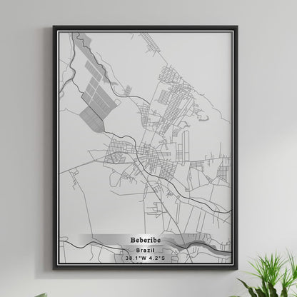 ROAD MAP OF BEBERIBE, BRAZIL BY MAPBAKES
