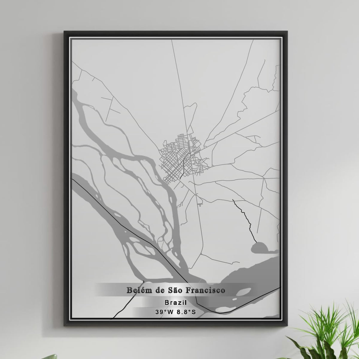ROAD MAP OF BELEM DE SAO FRANCISCO, BRAZIL BY MAPBAKES
