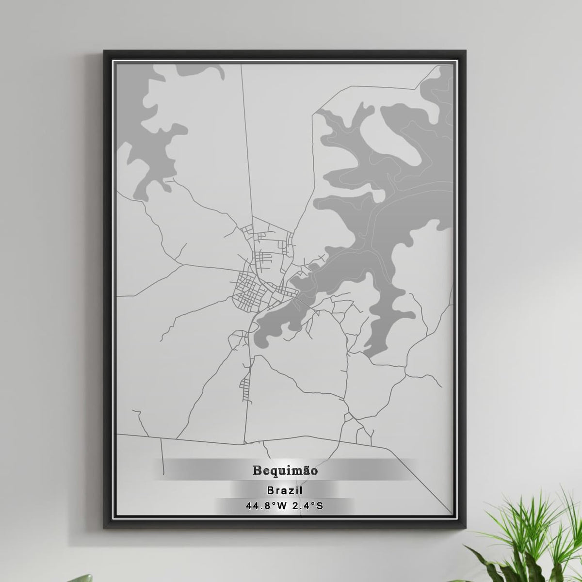 ROAD MAP OF BEQUIMAO, BRAZIL BY MAPBAKES