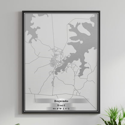 ROAD MAP OF BEQUIMAO, BRAZIL BY MAPBAKES