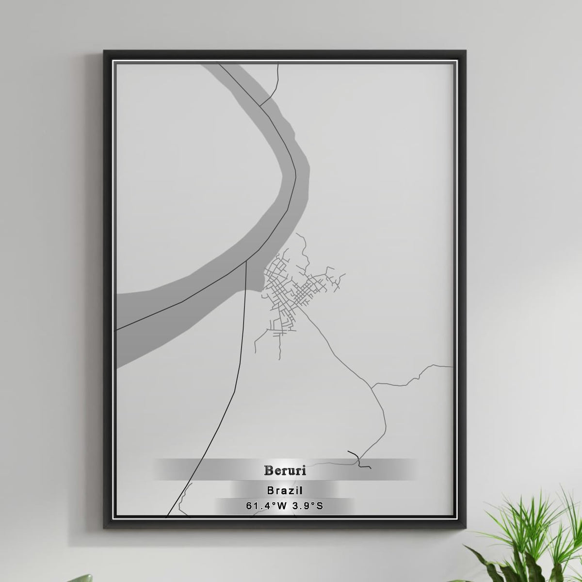 ROAD MAP OF BERURI, BRAZIL BY MAPBAKES