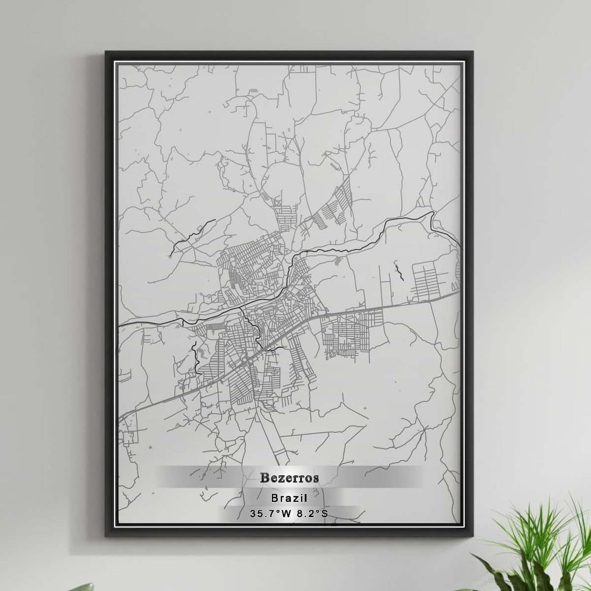 ROAD MAP OF BEZERROS, BRAZIL BY MAPBAKES