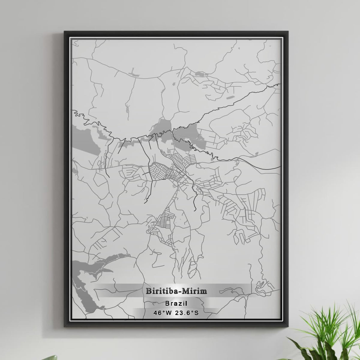 ROAD MAP OF BIRITIBA MIRIM, BRAZIL BY MAPBAKES