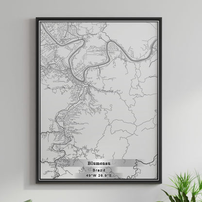 ROAD MAP OF BLUMENAU, BRAZIL BY MAPBAKES
