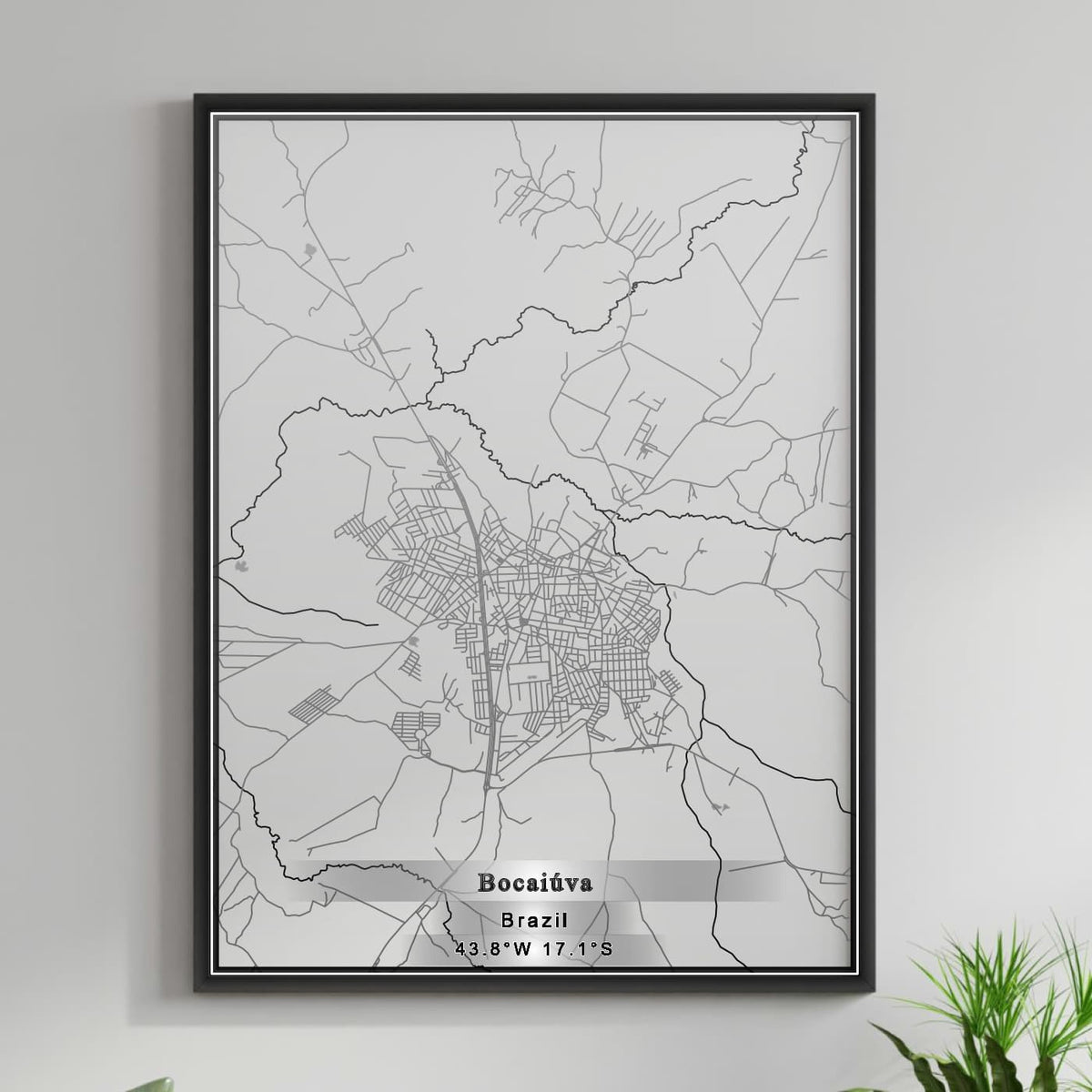 ROAD MAP OF BOCAIUVA, BRAZIL BY MAPBAKES