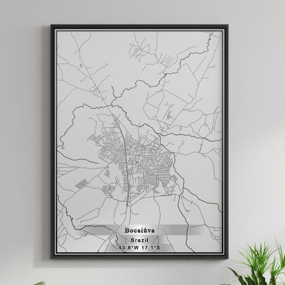 ROAD MAP OF BOCAIUVA, BRAZIL BY MAPBAKES