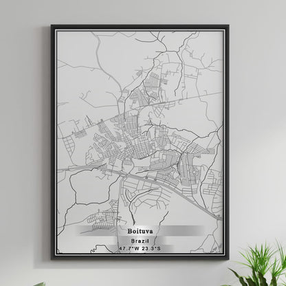ROAD MAP OF BOITUVA, BRAZIL BY MAPBAKES