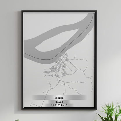 ROAD MAP OF BORBA, BRAZIL BY MAPBAKES
