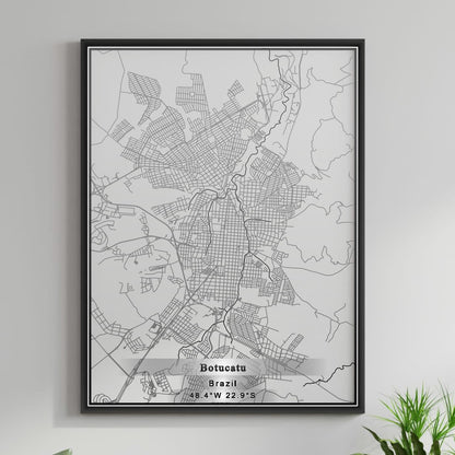 ROAD MAP OF BOTUCATU, BRAZIL BY MAPBAKES