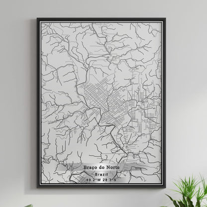 ROAD MAP OF BRACO DO NORTE, BRAZIL BY MAPBAKES