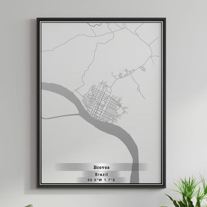 ROAD MAP OF BREVES, BRAZIL BY MAPBAKES