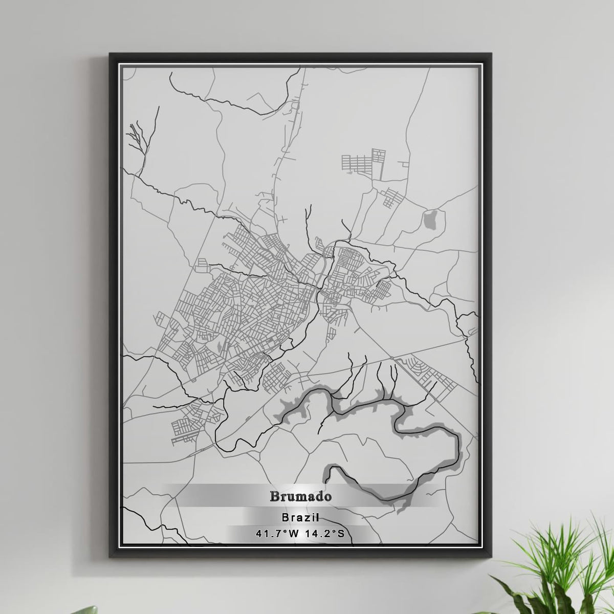 ROAD MAP OF BRUMADO, BRAZIL BY MAPBAKES