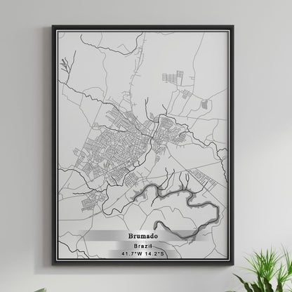 ROAD MAP OF BRUMADO, BRAZIL BY MAPBAKES