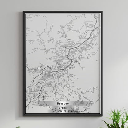 ROAD MAP OF BRUSQUE, BRAZIL BY MAPBAKES