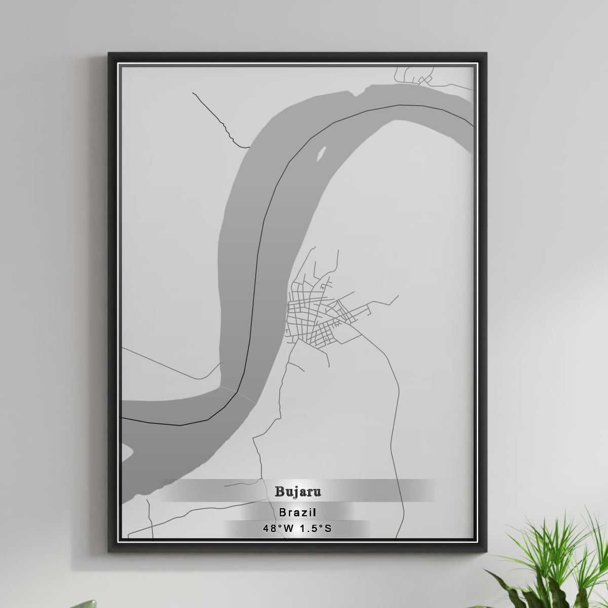 ROAD MAP OF BUJARU, BRAZIL BY MAPBAKES