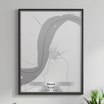 ROAD MAP OF BUJARU, BRAZIL BY MAPBAKES