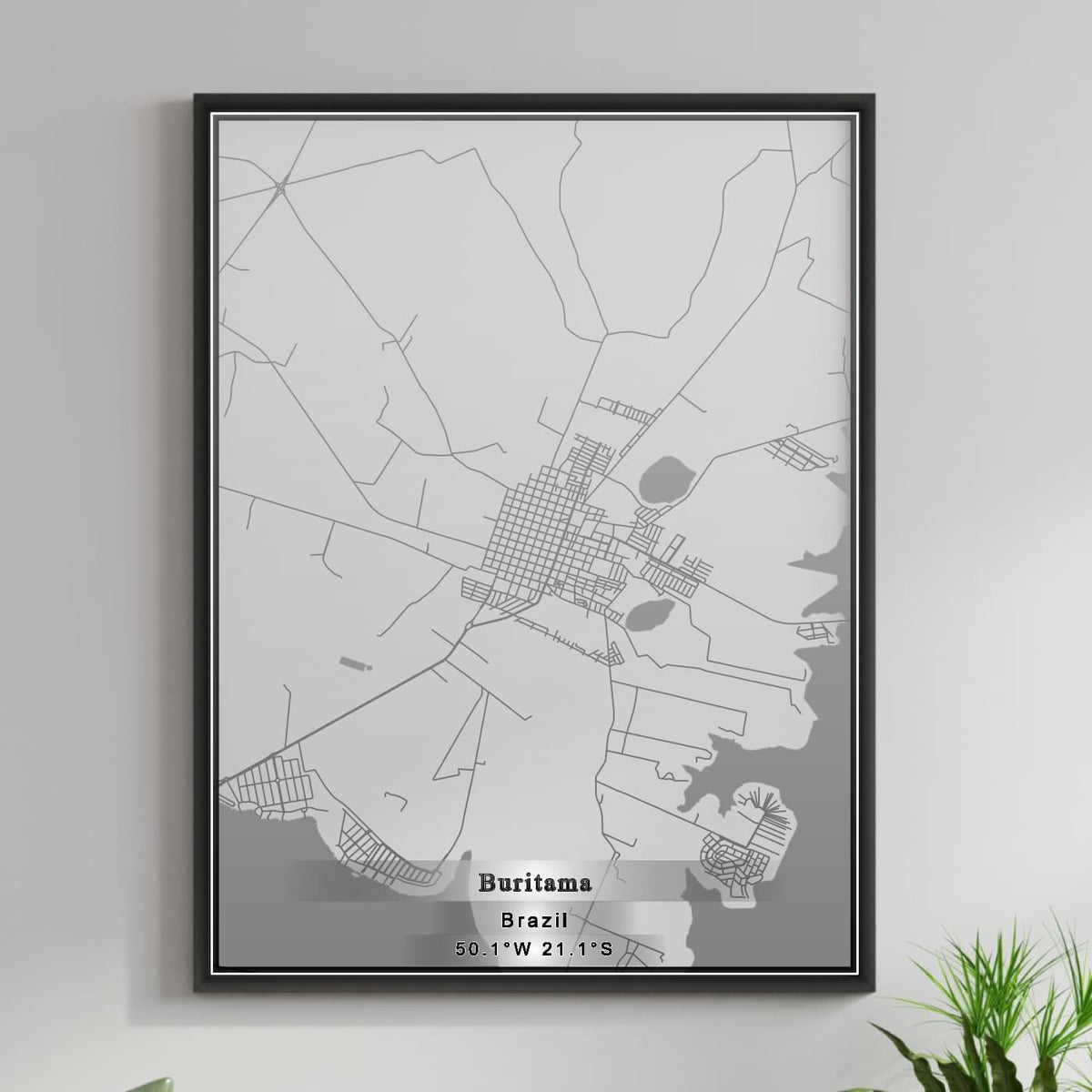 ROAD MAP OF BURITAMA, BRAZIL BY MAPBAKES