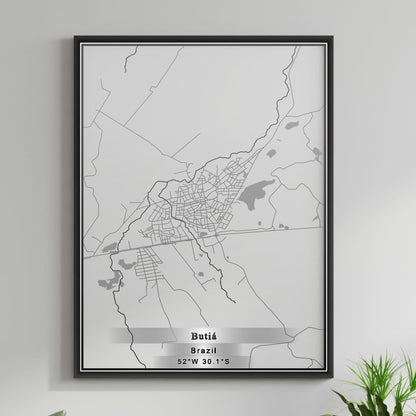 ROAD MAP OF BUTIA, BRAZIL BY MAPBAKES