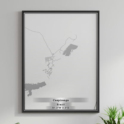 ROAD MAP OF CAAPIRANGA, BRAZIL BY MAPBAKES