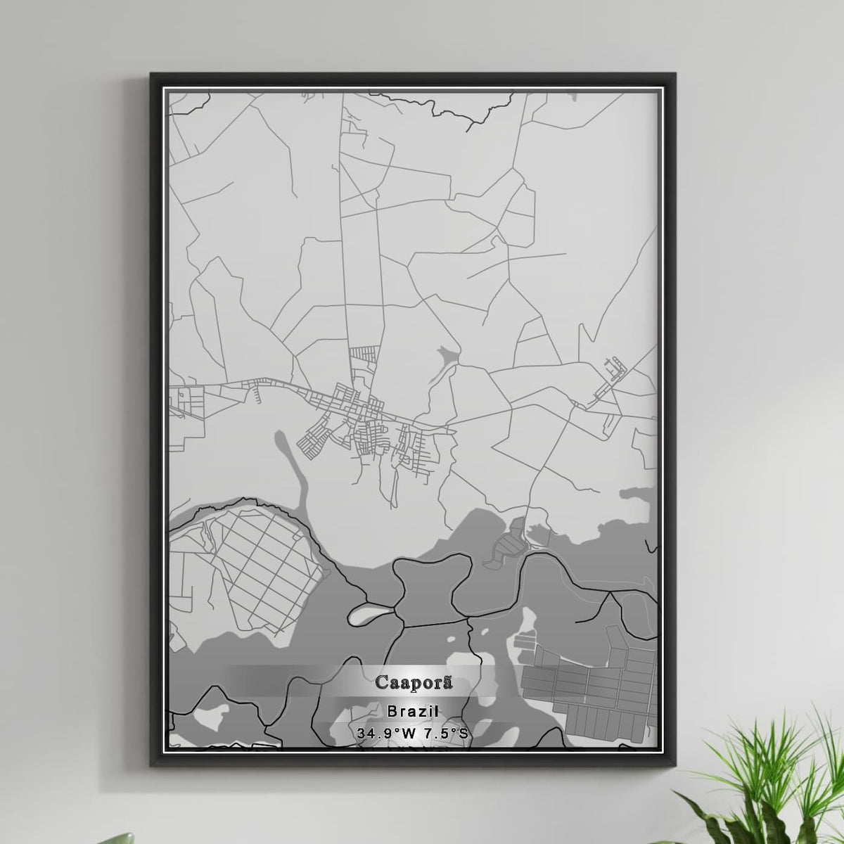 ROAD MAP OF CAAPORA, BRAZIL BY MAPBAKES