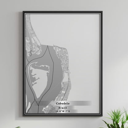 ROAD MAP OF CABEDELO, BRAZIL BY MAPBAKES