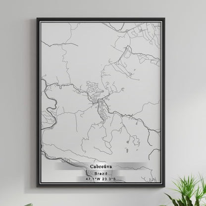 ROAD MAP OF CABREUVA, BRAZIL BY MAPBAKES