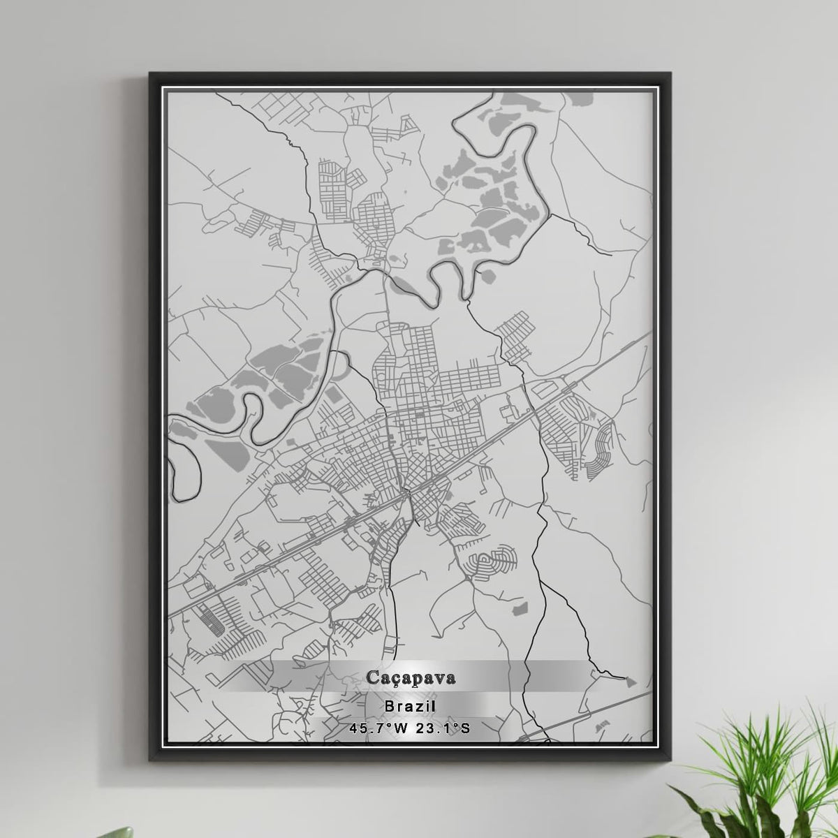 ROAD MAP OF CACAPAVA DO SUL, BRAZIL BY MAPBAKES