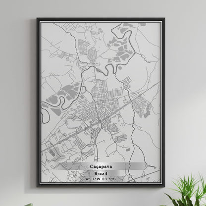 ROAD MAP OF CACAPAVA DO SUL, BRAZIL BY MAPBAKES
