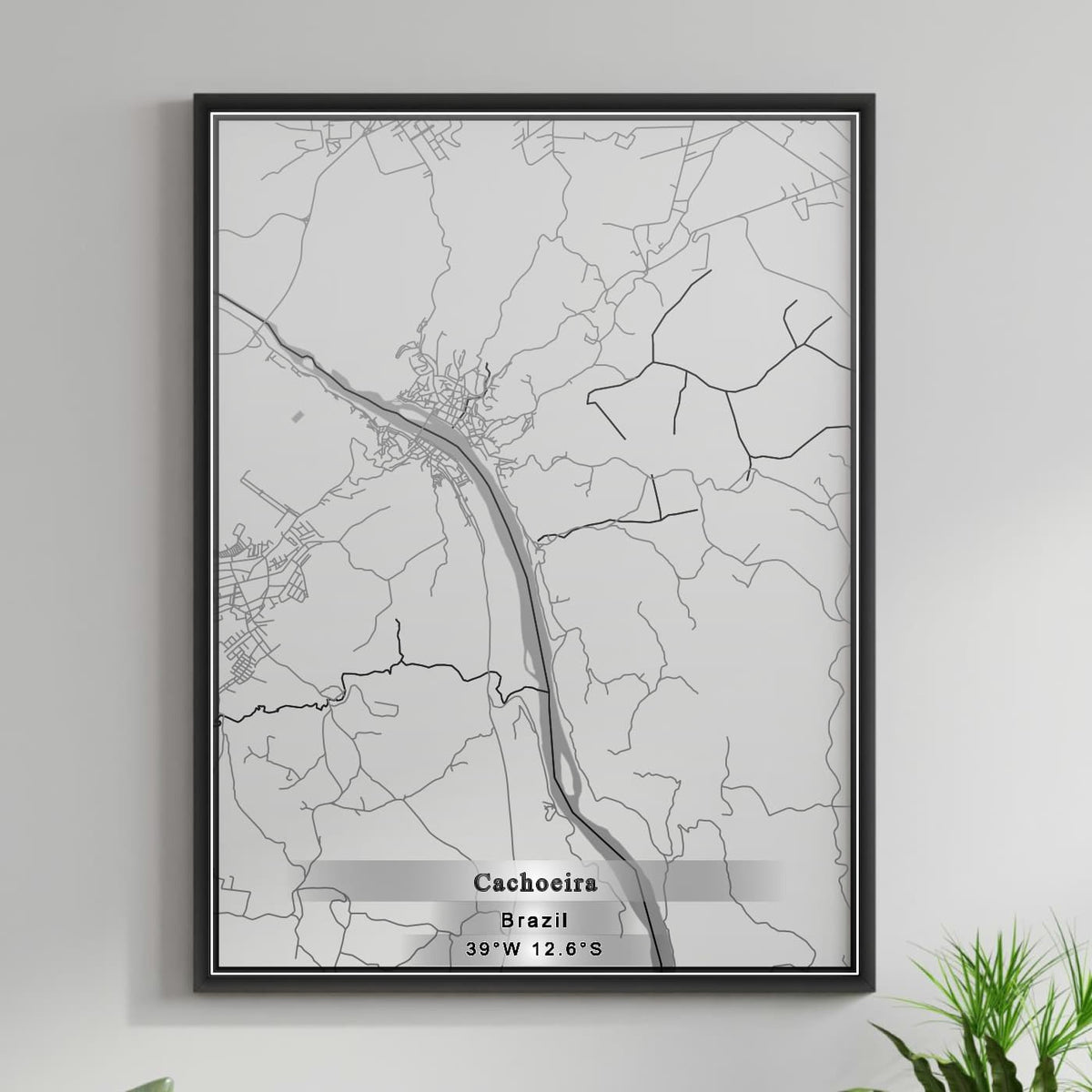 ROAD MAP OF CACHOEIRA, BRAZIL BY MAPBAKES