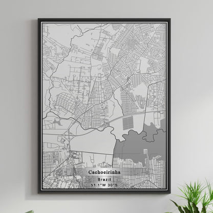 ROAD MAP OF CACHOEIRINHA, BRAZIL BY MAPBAKES