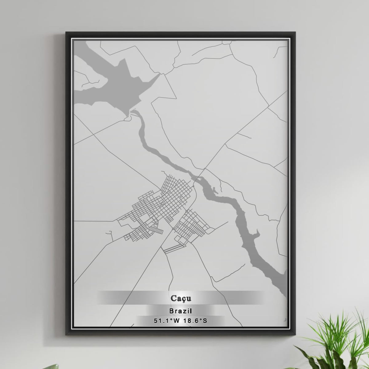 ROAD MAP OF CACU, BRAZIL BY MAPBAKES