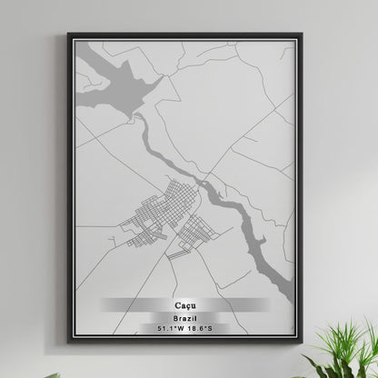 ROAD MAP OF CACU, BRAZIL BY MAPBAKES