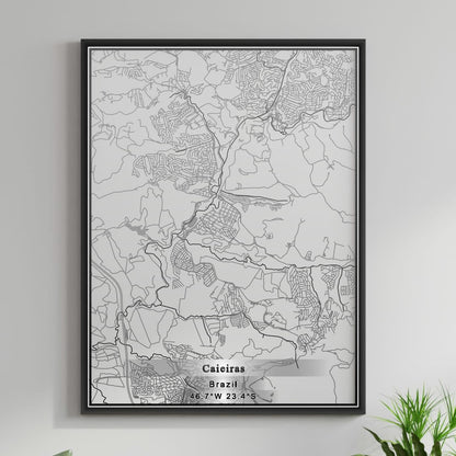 ROAD MAP OF CAIEIRAS, BRAZIL BY MAPBAKES