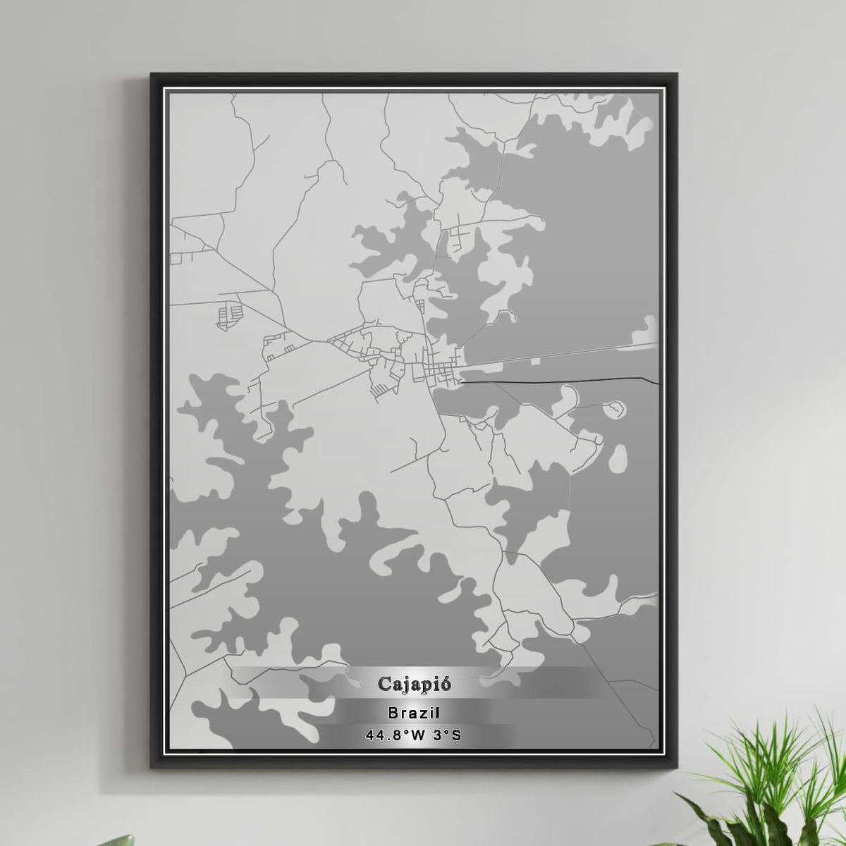 ROAD MAP OF CAJAPIO, BRAZIL BY MAPBAKES